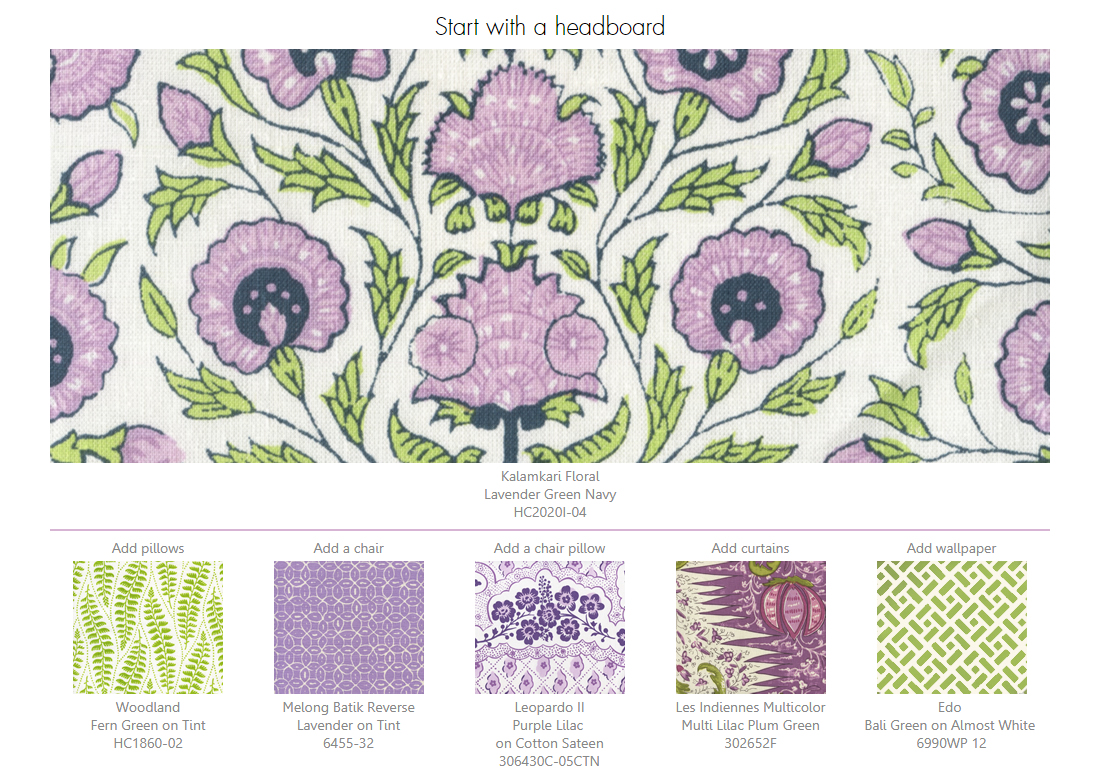 Home Couture Kalamkari Floral purple green design ideas