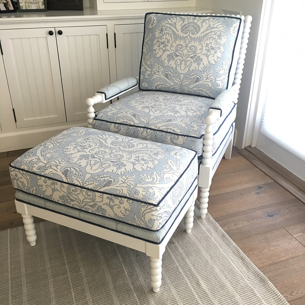 Quadrille Borghese chair by LR Designs LLC