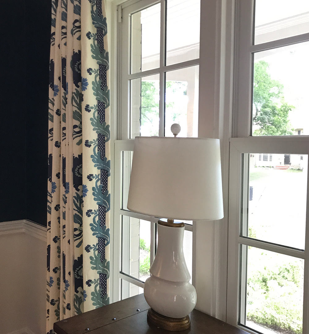 Quadrille Henriot Floral curtains by Libby Sullivan