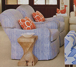 Mojave Montecito chairs pillows bench Phoebe Howard Southern Living March 2012 sm thumb