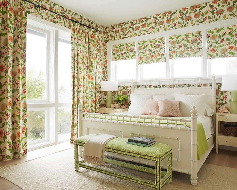 Alan Campbell Potalla curtains and wallpaper by Andrew Howard