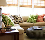 Sahara Ferns Uni Edo pillows Traditional Home sm home