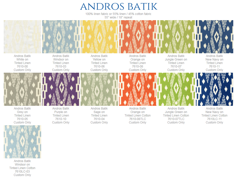 Andros Batik fabric group