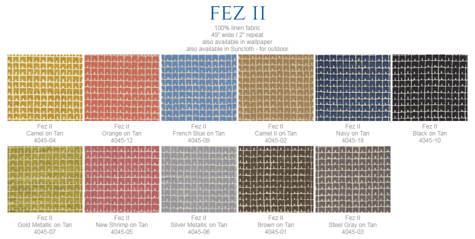 Fez II fabric group