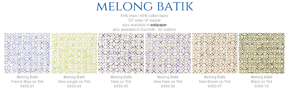 Melong Batik fabric group