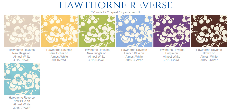 Quadrille Hawthorne Reverse wallpaper group