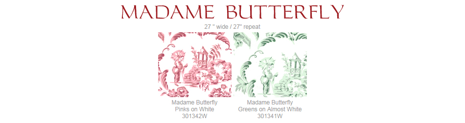 Quadrille Madame Butterfly wallpaper group