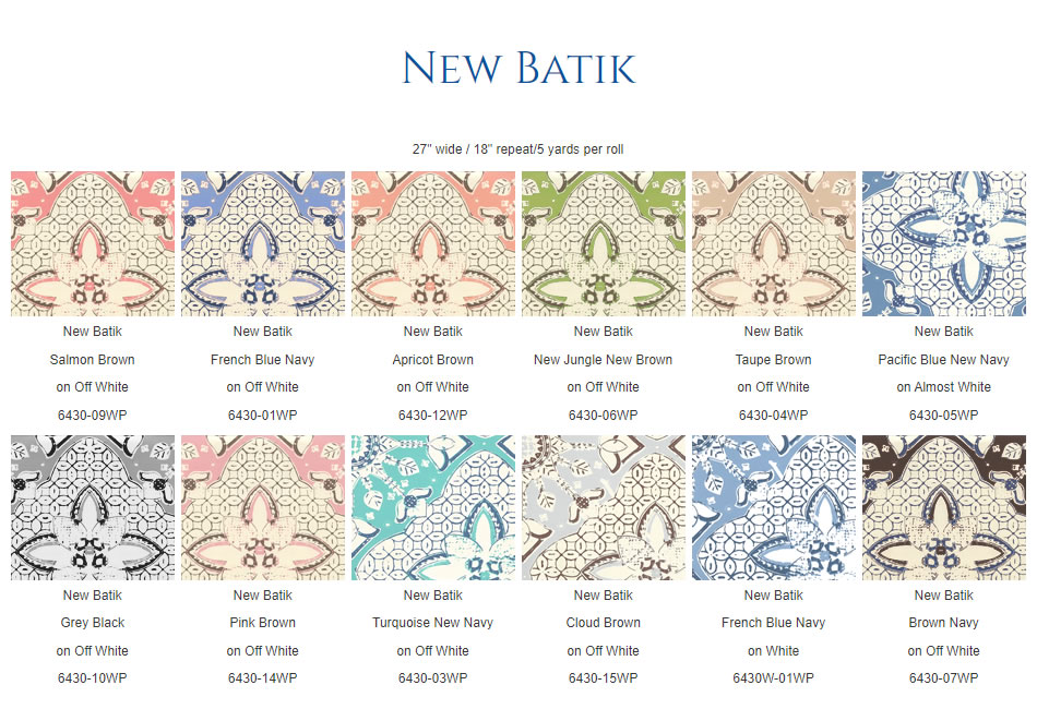 New Batik Wallpaper group