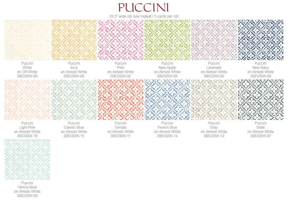 Quadrille Puccini wallpaper group