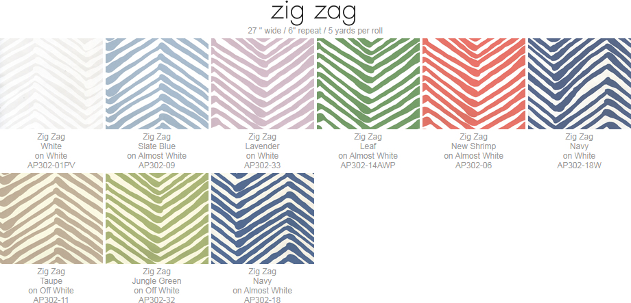 Alan Campbell Zig Zag fabric group